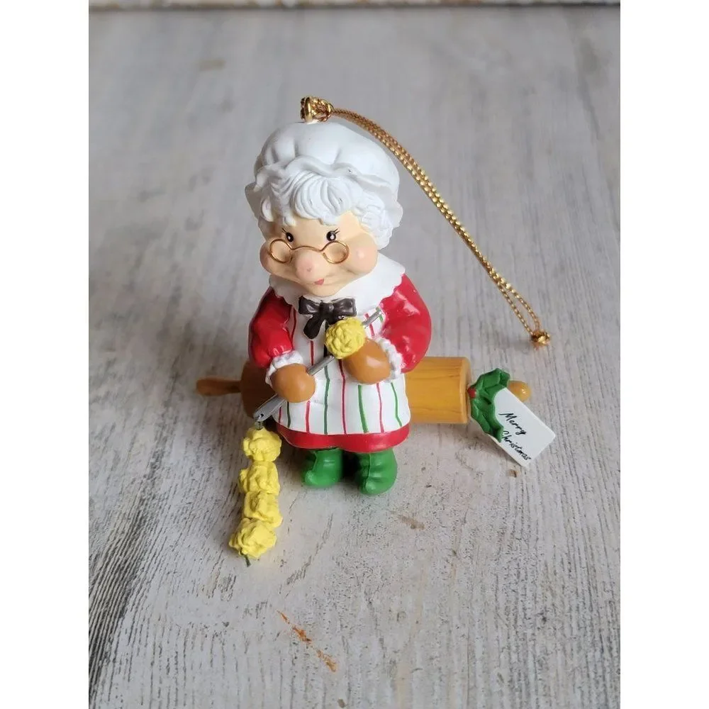 National Rennoc 1999 Mrs Claus popcorn threading ornament‎ Xmas